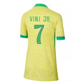 Brasilien Vinicius Junior #7 Hemmakläder Dam Copa America 2024 Kortärmad